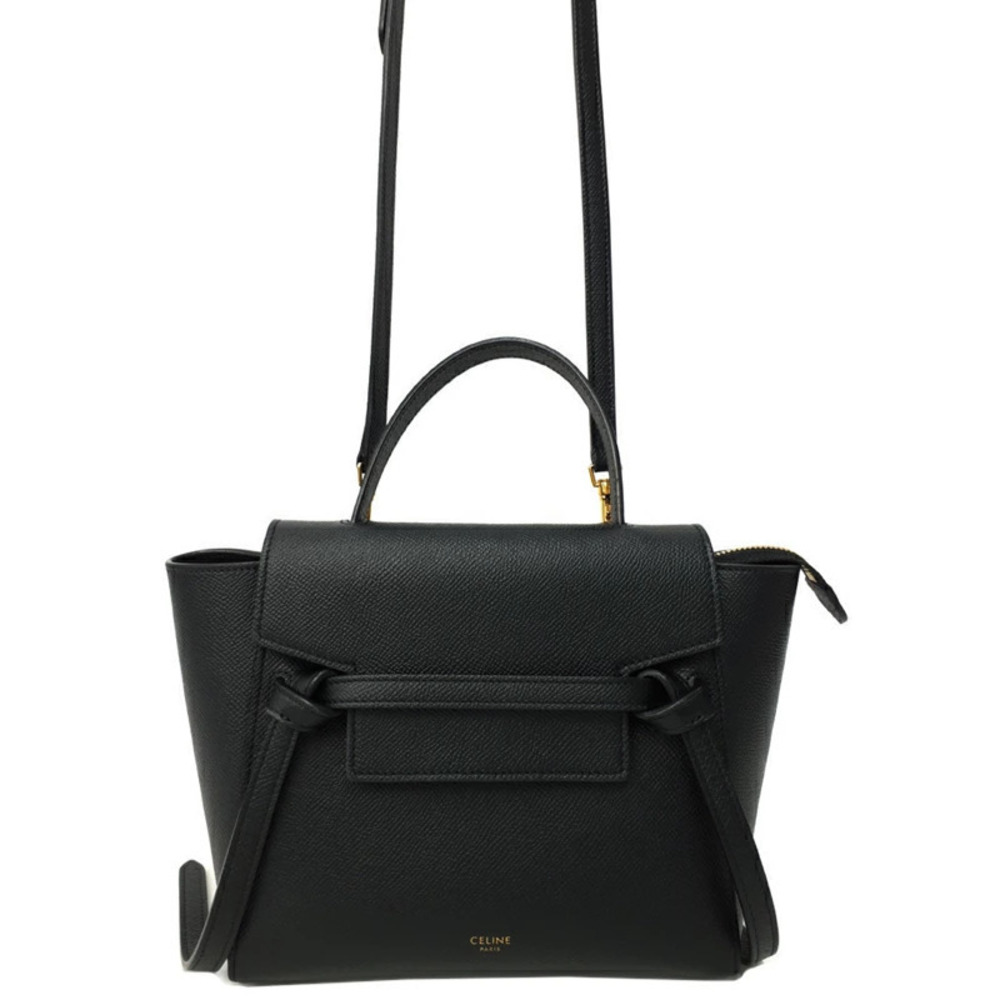 Celine Belt Bag 2way Crossbody Grained Calfskin Leather